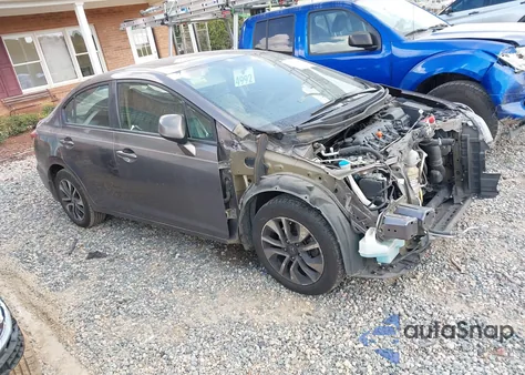 2013 Honda Civic Ex из США, поврежденный, VIN 19XFB2F8XDE071636